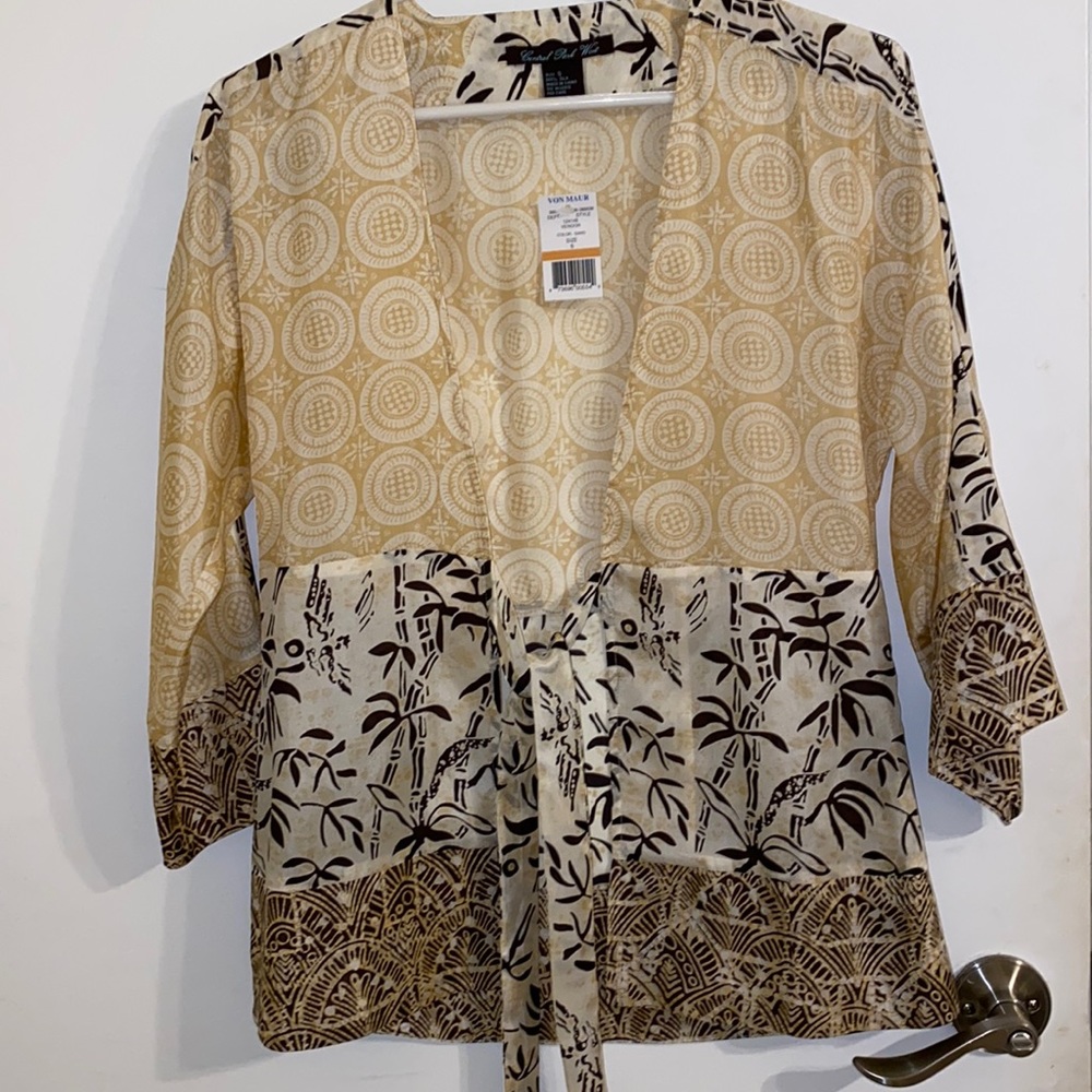 100% Silk kimono top